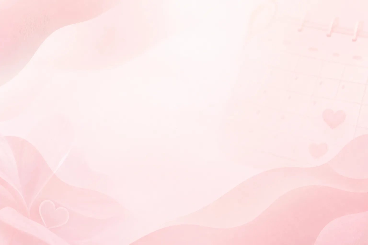 Fundo decorativo suave para orientações após o cálculo do período fértil